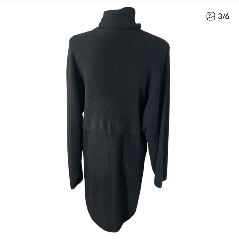 The KOOPLES Black Sweater Dress Cashmere Blend High Neck Turtleneck NWT
